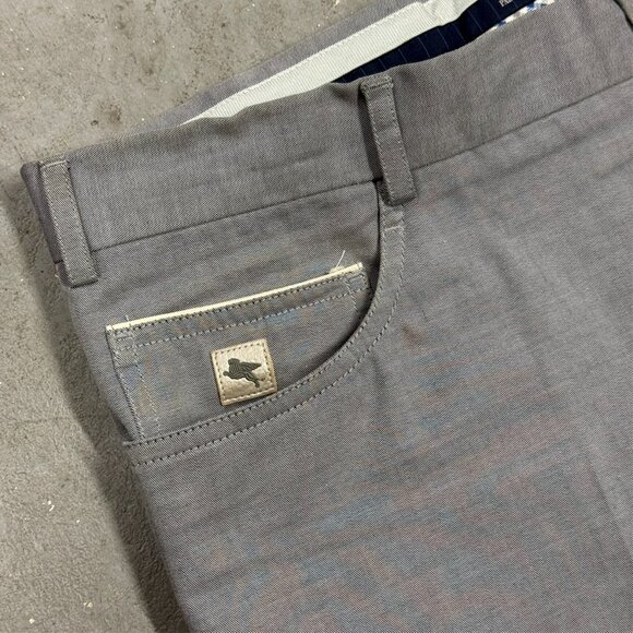 Pal Zileri Chinos 100% Cotton Mens Pants Grey 34x31 - Picture 3 of 13